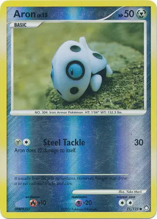 Mysterious Treasures Aron #71/123 reverse holo
