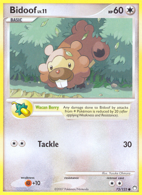 Mysterious Treasures Bidoof #73/123