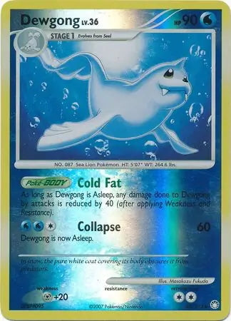 Mysterious Treasures Dewgong #45/123 reverse holo