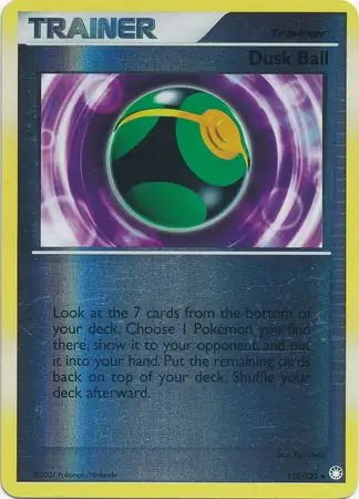 Mysterious Treasures Dusk Ball #110/123 reverse holo