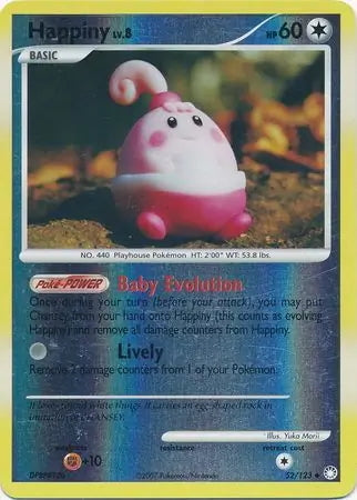 Mysterious Treasures Happiny #52/123 reverse holo