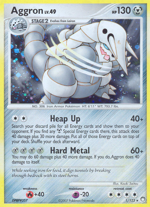 Mysterious Treasures Holo Aggron #1/123