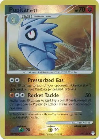 Mysterious Treasures Pupitar #59/123 reverse holo