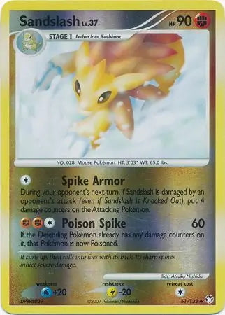 Mysterious Treasures Sandslash #61/123 reverse holo