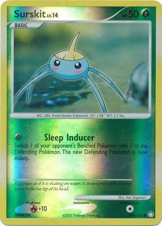 Mysterious Treasures Surskit #104/123 reverse holo