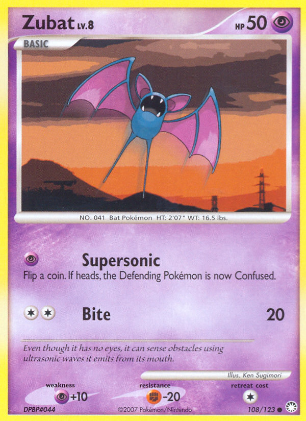 Mysterious Treasures Zubat #108/123