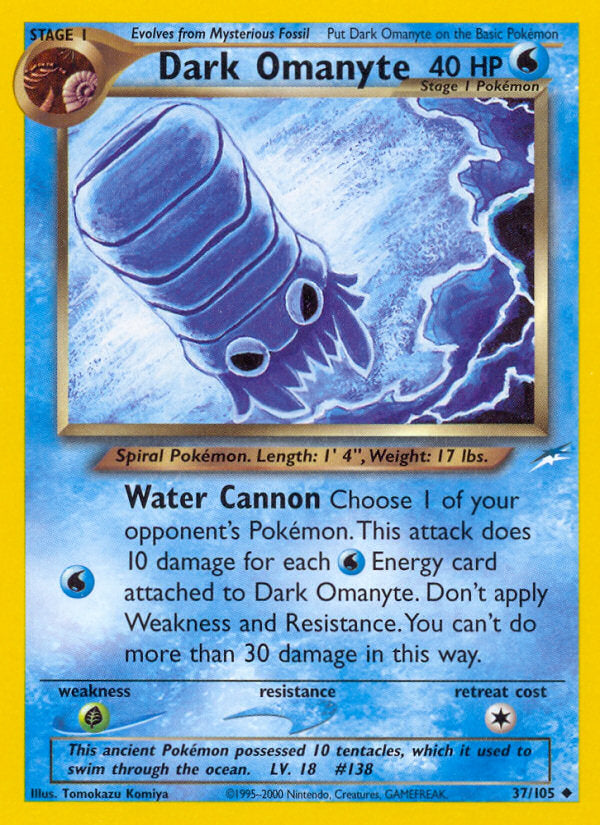 Neo Destiny Dark Omanyte #37/105 unlimited