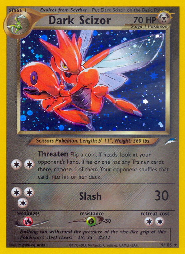 Neo Destiny Holo Dark Scizor #9/105 unlimited