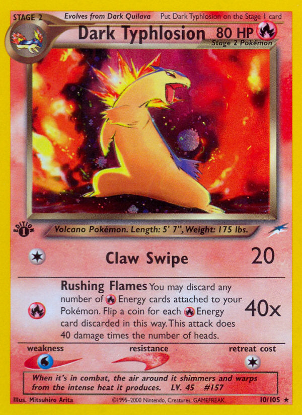Neo Destiny Holo Dark Typhlosion #10/105 first edition