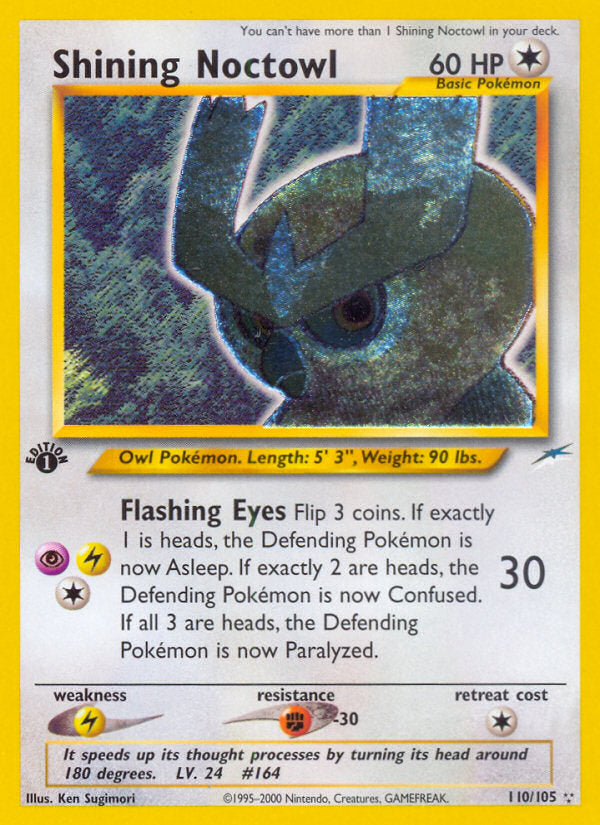 Neo Destiny Holo Shining Noctowl #110/105 first edition