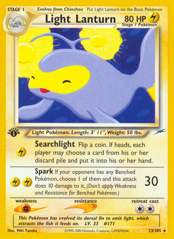 Neo Destiny Light Lanturn #23/105 first edition