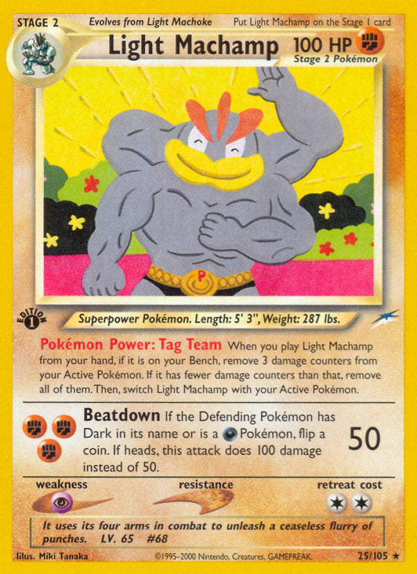Neo Destiny Light Machamp #25/105 first edition