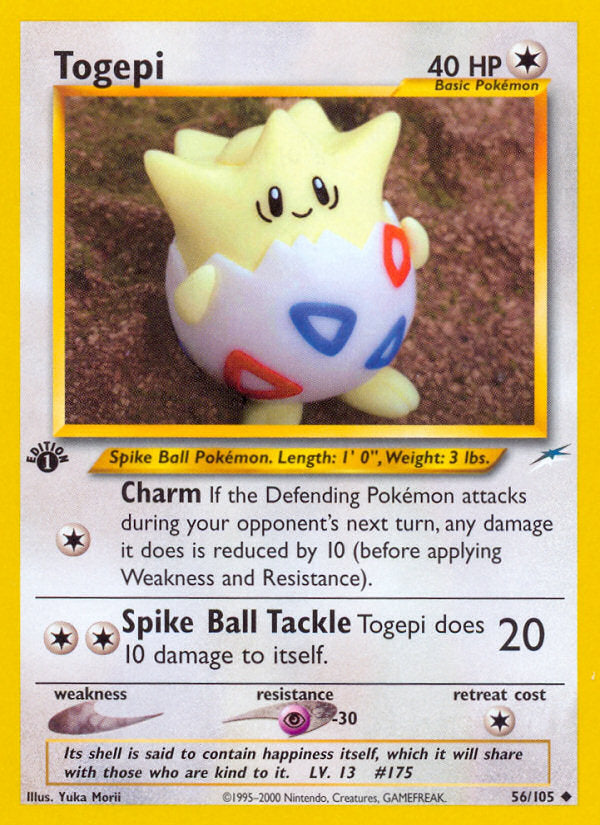 Neo Destiny Togepi #56/105 first edition