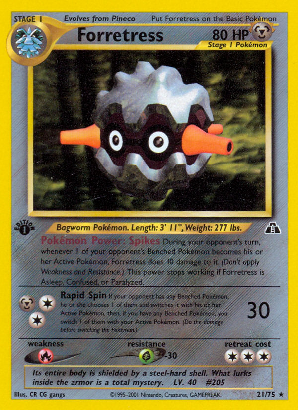 Neo Discovery Forretress #21/75 first edition