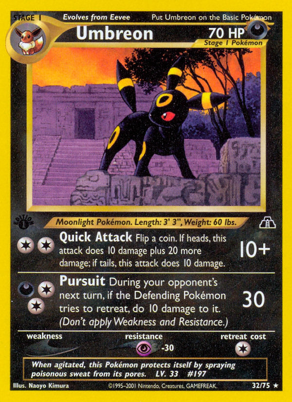 Neo Discovery Umbreon #32/75 first edition