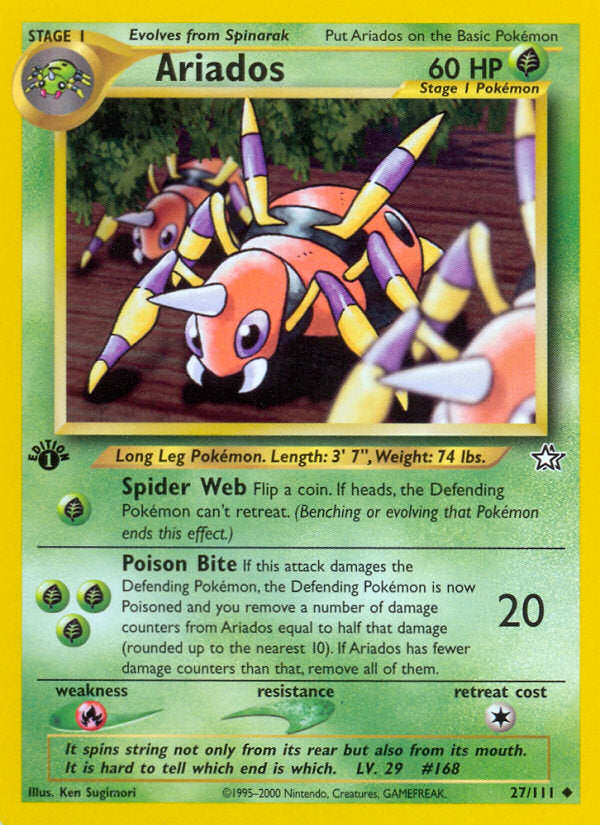 Neo Genesis Ariados #27/111 first edition