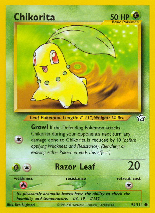 Neo Genesis Chikorita #54/111 unlimited