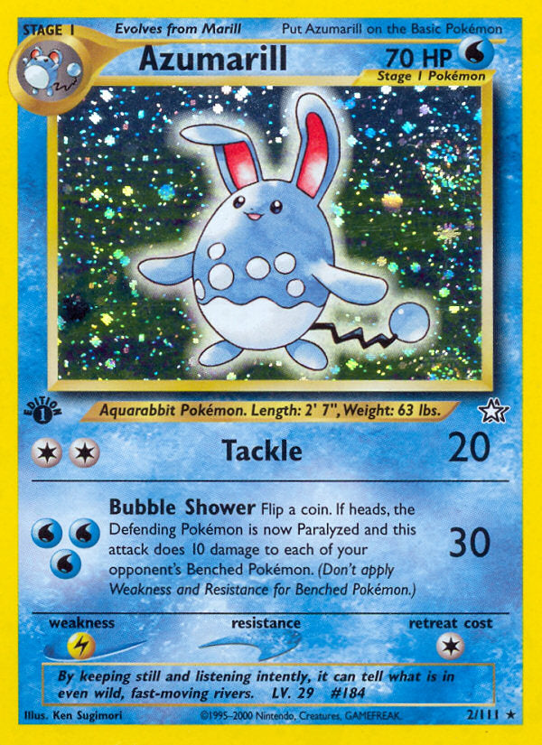 Neo Genesis Holo Azumarill #2/111 first edition