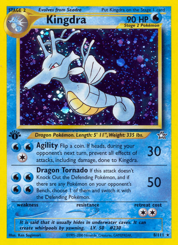 Neo Genesis Holo Kingdra #8/111 first edition