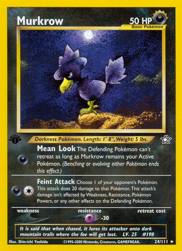 Neo Genesis Murkrow #24/111 first edition