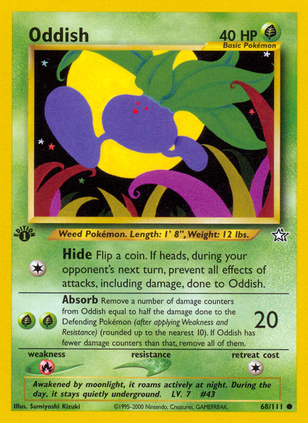 Neo Genesis Oddish #68/111 first edition