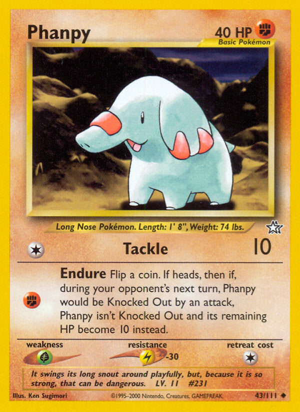 Neo Genesis Phanpy #43/111 unlimited