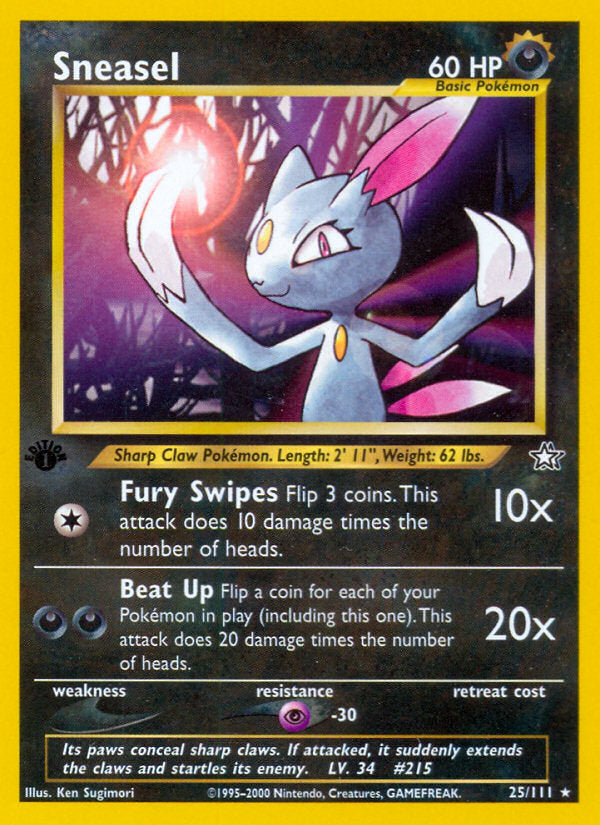 Neo Genesis Sneasel #25/111 first edition