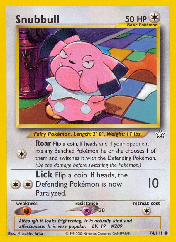 Neo Genesis Snubbull #74/111 unlimited