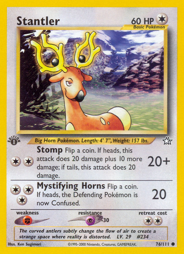 Neo Genesis Stantler #76/111 first edition