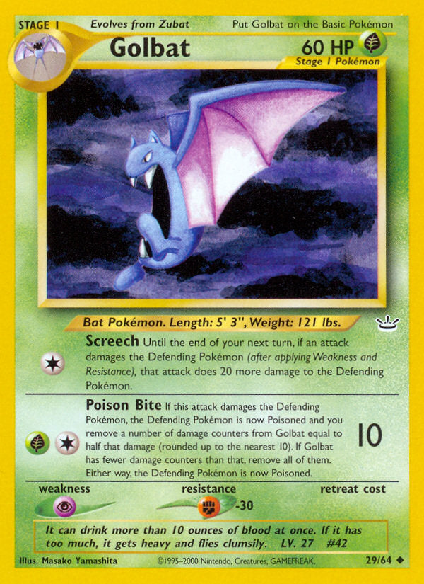 Neo Revelation Golbat #29/64 unlimited