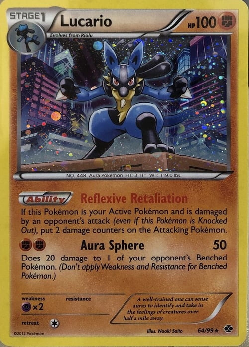 Next Destinies Lucario #64/99 Cosmos Holo