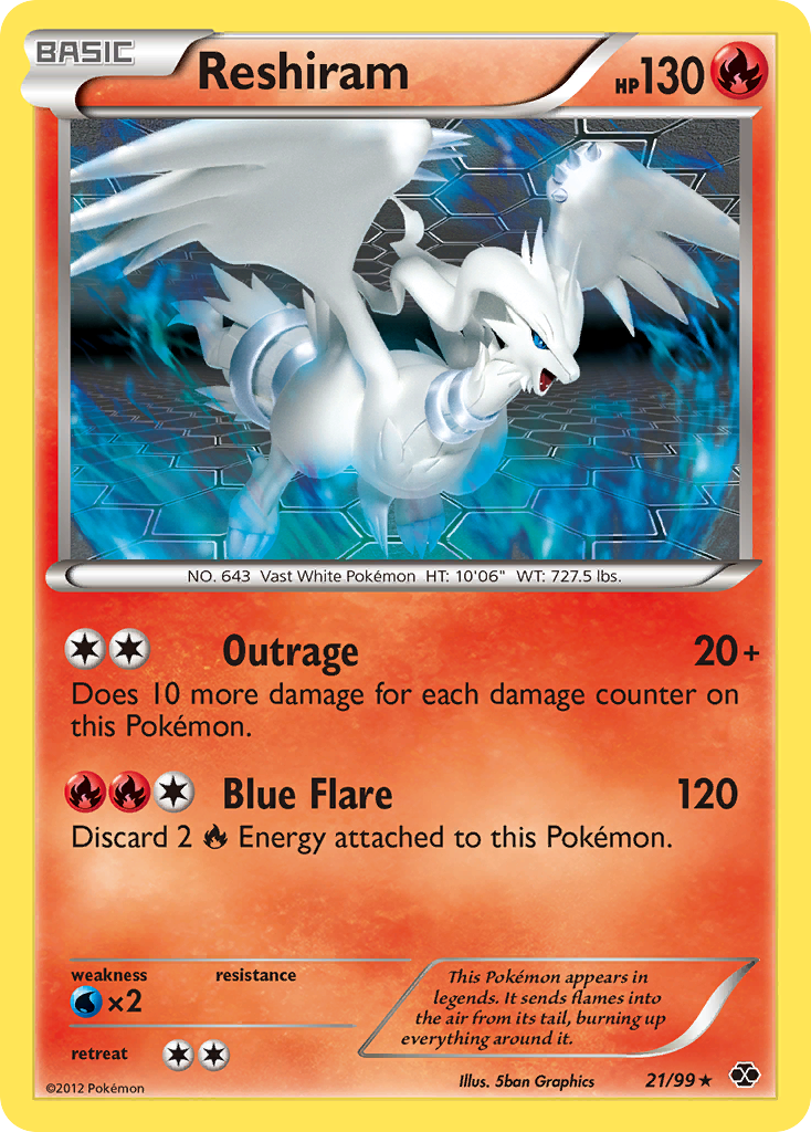 Next Destinies Reshiram #21/99
