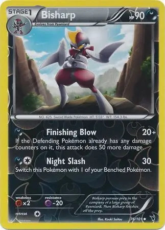 Noble Victories Bisharp #76/101 reverse holo