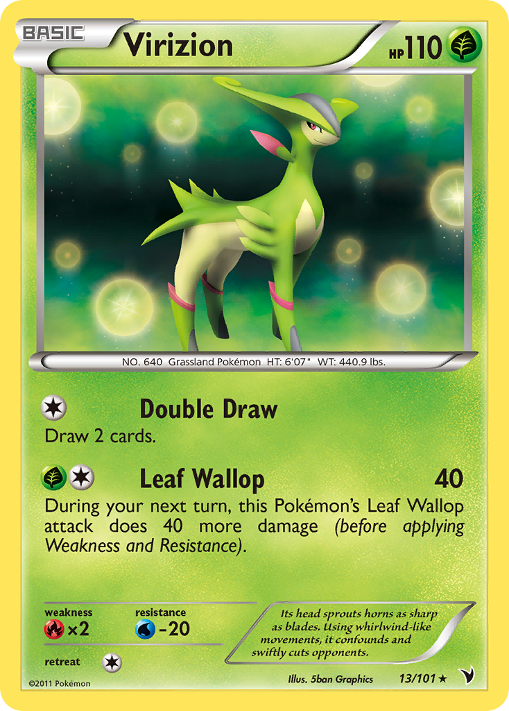 Noble Victories Holo Virizion #13/101
