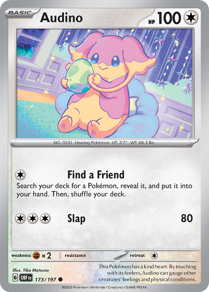 Obsidian Flames Audino #173/197