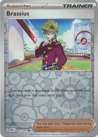 Obsidian Flames Brassius #187/197 reverse holo