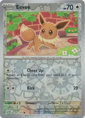 Obsidian Flames Eevee #166/197 reverse holo