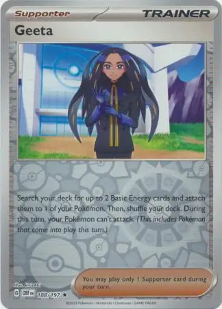 Obsidian Flames Geeta #188/197 reverse holo