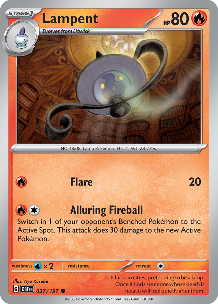 Obsidian Flames Lampent #37/197