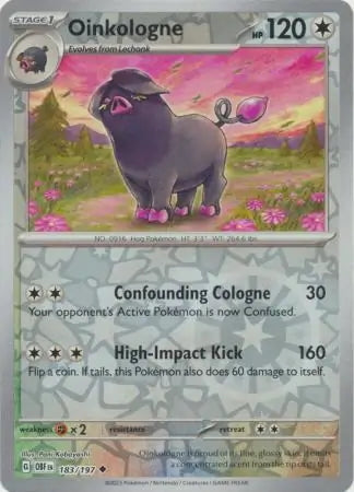 Obsidian Flames Oinkologne #183/197 reverse holo