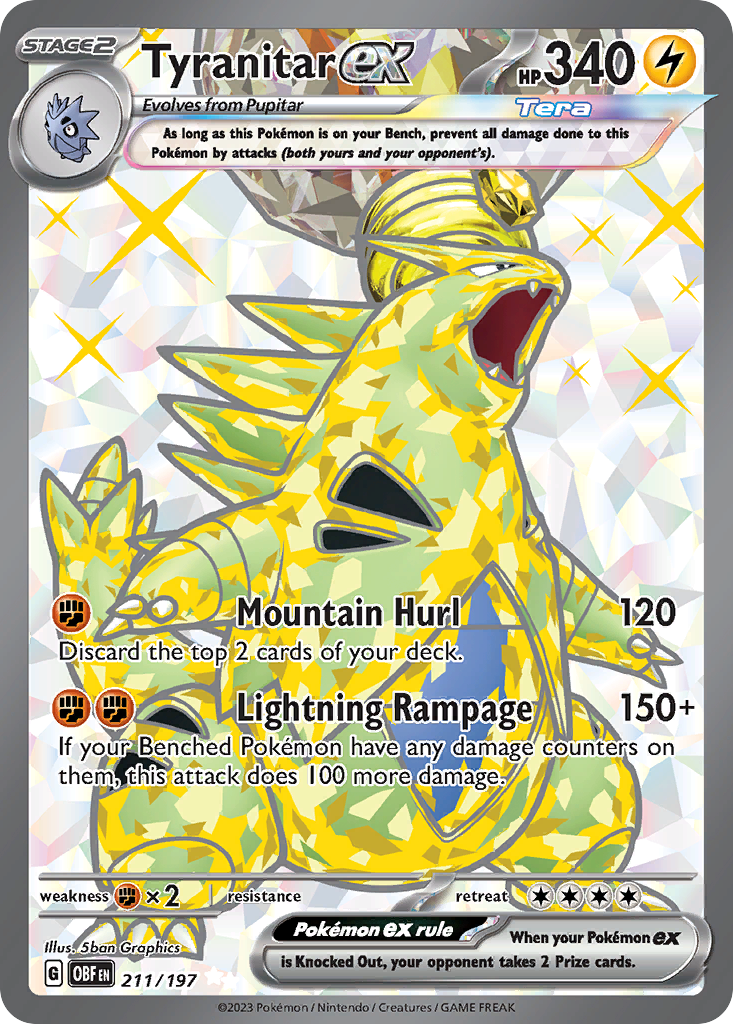 Obsidian Flames Tyranitar EX #211/197