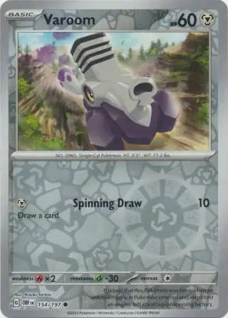 Obsidian Flames Varoom #154/197 reverse holo