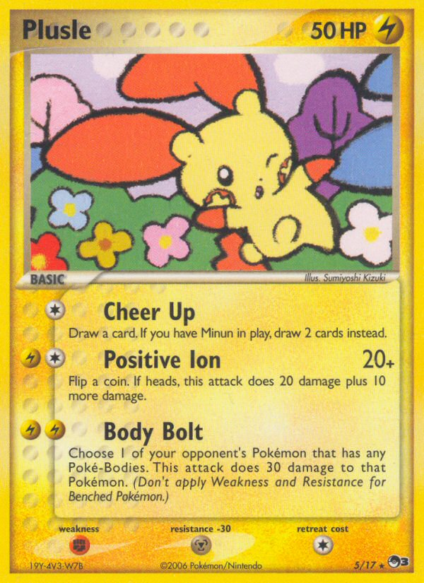 POP Series 3 Non - Holo Plusle #5