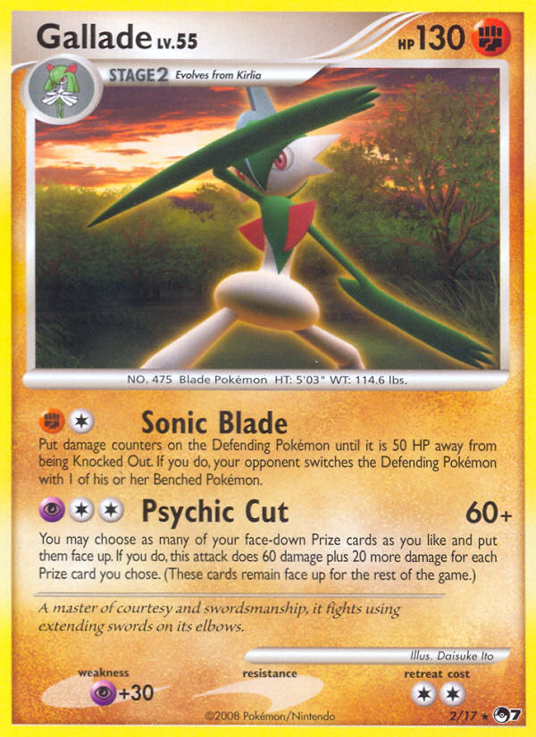 POP Series 7 Non - Holo Gallade #2
