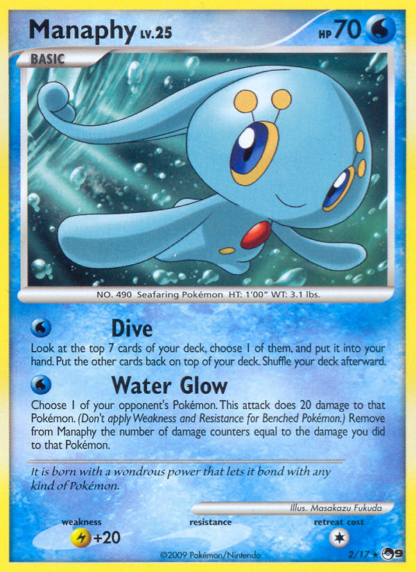 POP Series 9 Non - Holo Manaphy #2