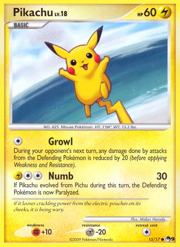 POP Series 9 Non - Holo Pikachu #15