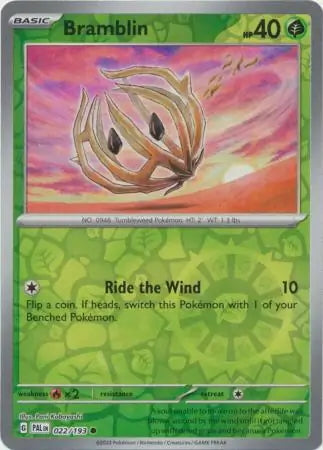 Paldea Evolved Bramblin #22/193 reverse holo