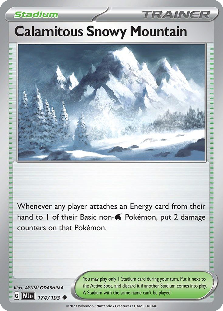 Paldea Evolved Calamitous Snowy Mountain #174/193