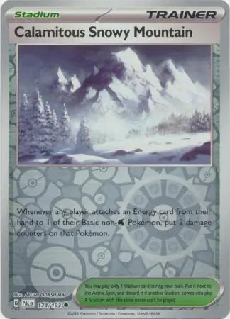 Paldea Evolved Calamitous Snowy Mountain #174/193 reverse holo