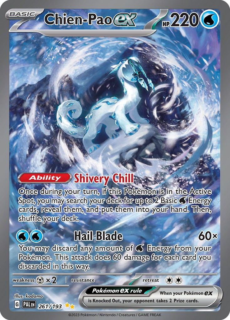 Paldea Evolved Chien-Pao EX #261/193